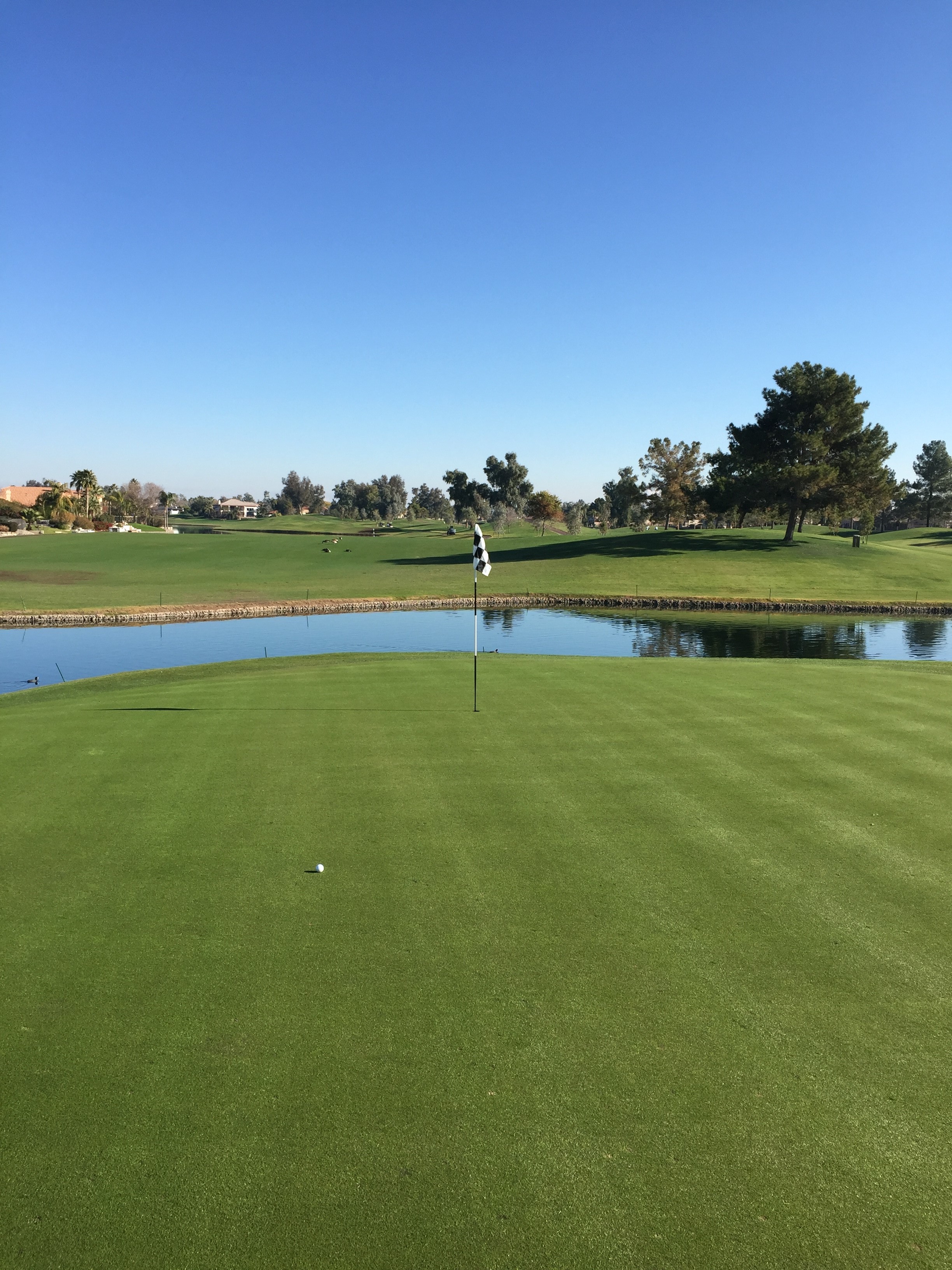 Blue Course Par 4 Hole 9 Golf Aficionado